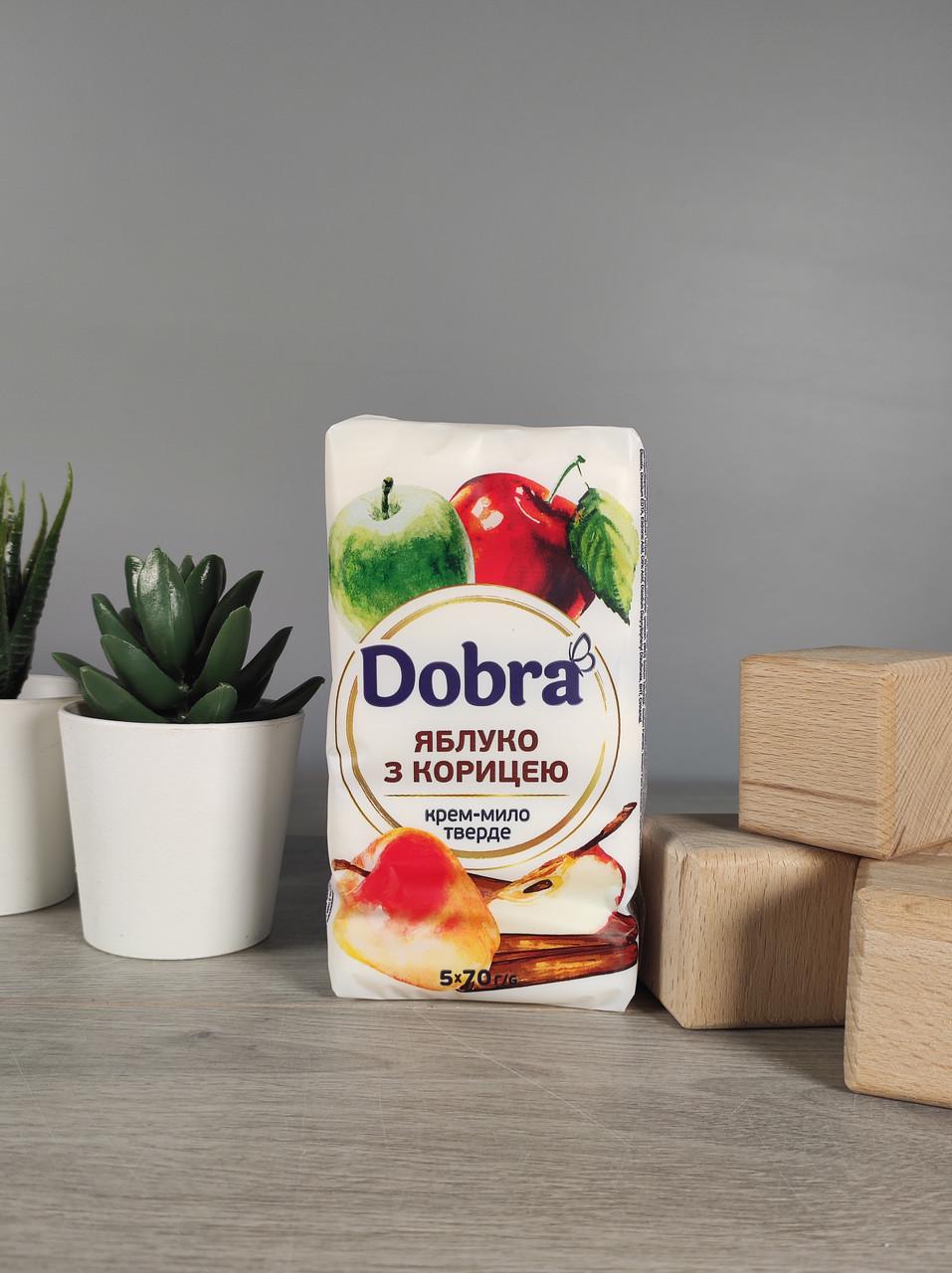 Мыло твердое для всего тела Dobra яблоко с корицей 350 г (1903300255)