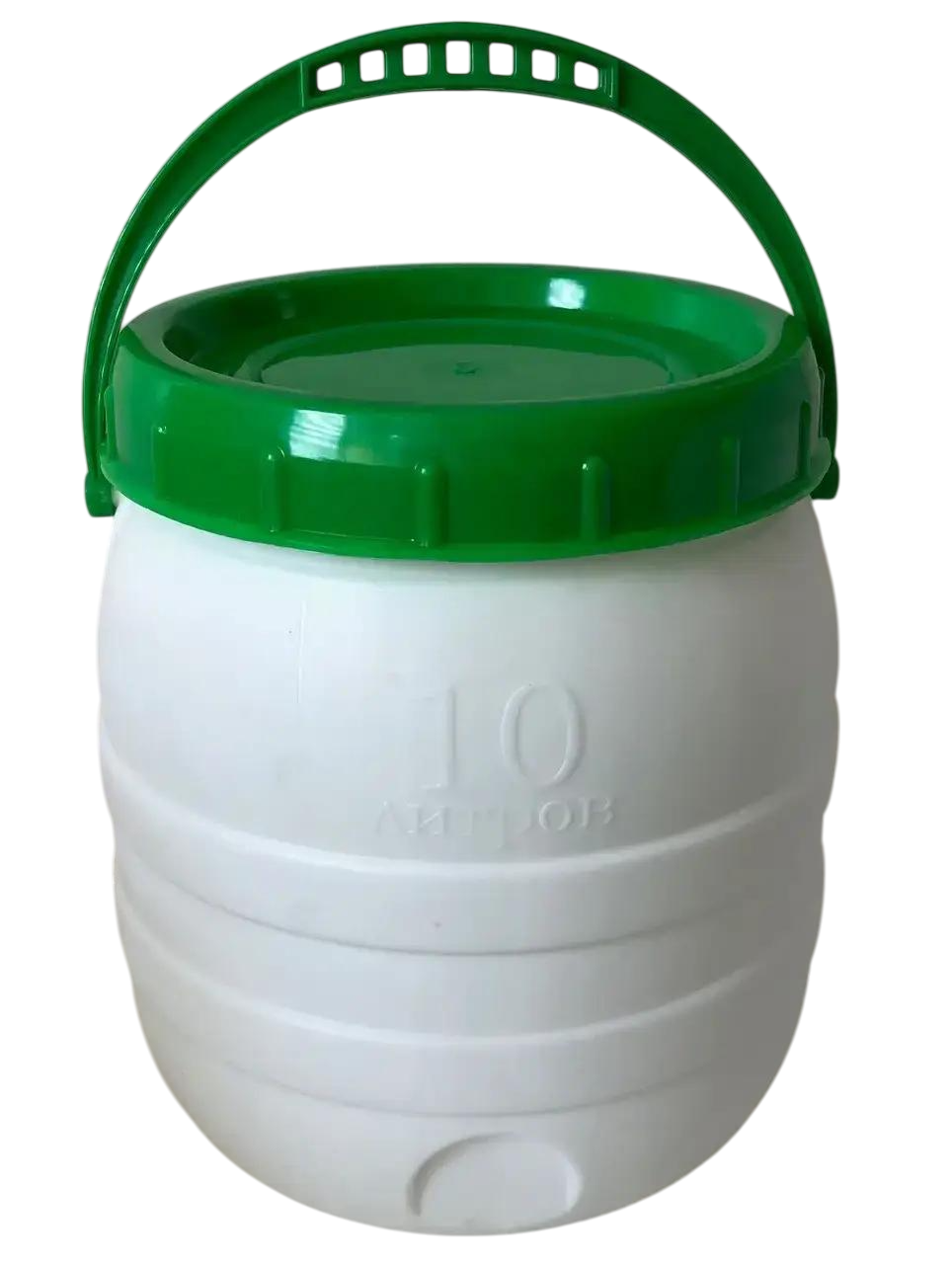 Бидон пищевой Консенсус 10 л горловина 190 мм и уплотнительное кольцо 280х240 мм Белый (27088253)