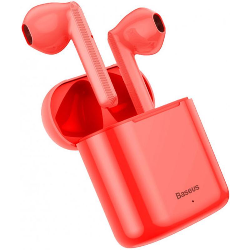 Наушники беспроводные TWS Baseus W09 NGW09-09 Red - фото 4
