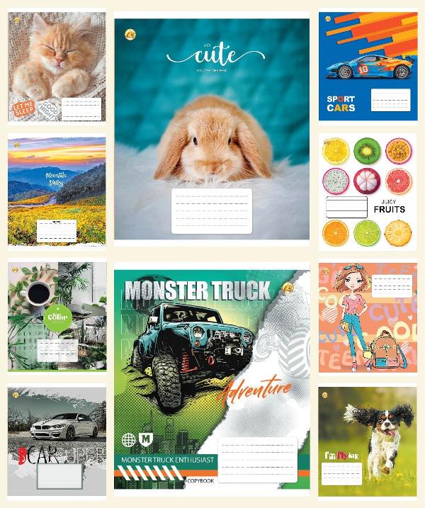 Зошити учнівські у лінійку Тетрада ТЕ22105 12ЛВ1 Мікс 12 арк. 25 шт. в уп. (MTT-146684) Зошити учнівські у лінійку Тетрада ТЕ22105 12ЛВ1 Мікс 12 арк. 25 шт. в уп. (MTT-146684)