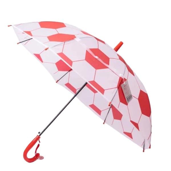 Парасолька дитяча тростина напівавтомат 82 см Червоний (HP-23-9R)