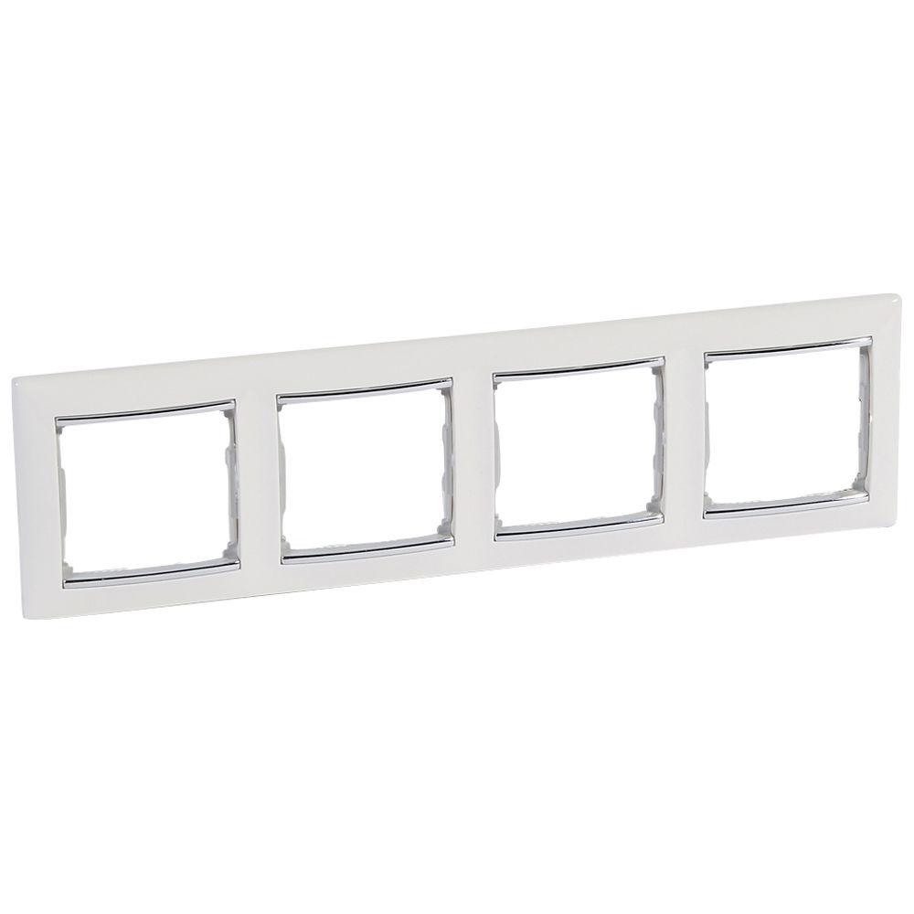 Рамка Legrand Valena 4-постовая горизонтальная Белый (770494)
