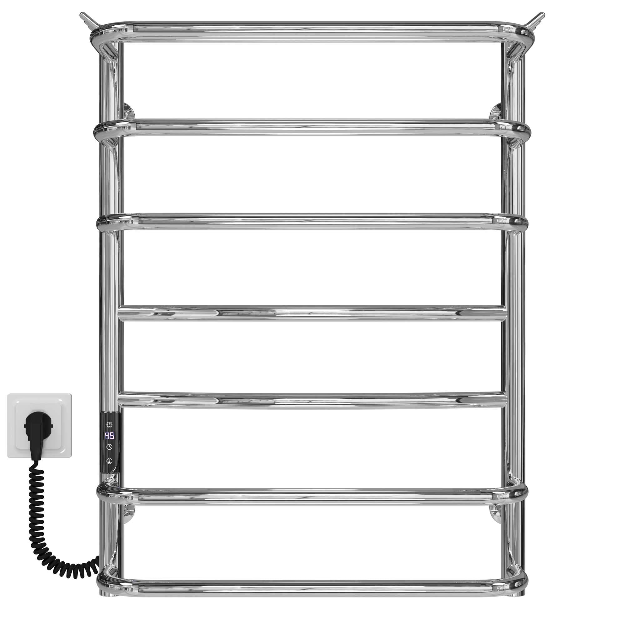 Полотенцесушитель электрический Deffi Юность П7 JD03 левое подключение нержавеющая сталь 500х700 мм Хром (C.YU.70.50.7.E.C.L.1)