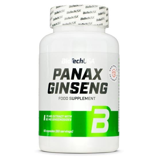 Натуральна добавка для спорту BioTechUSA Panax Ginseng 60 Caps - фото 1