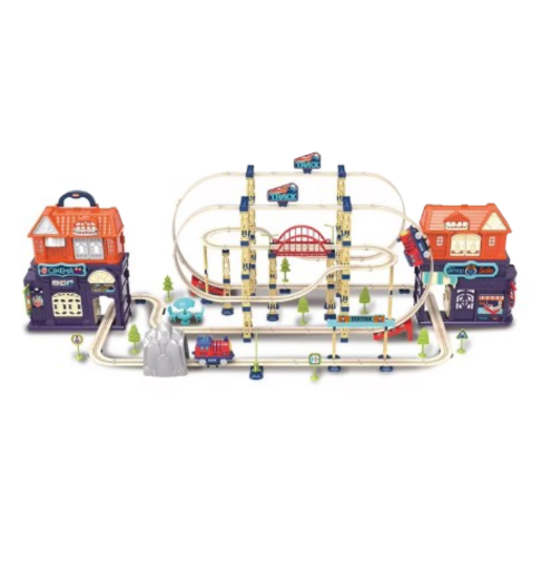 Набор Treck City Трек Железная дорога 2в1 бокс/трек/поезд со звуком 217 элементов (qsr-z59-x7d) - фото 4 Набор Treck City Трек Железная дорога 2в1 бокс/трек/поезд со звуком 217 элементов (qsr-z59-x7d) - фото 4