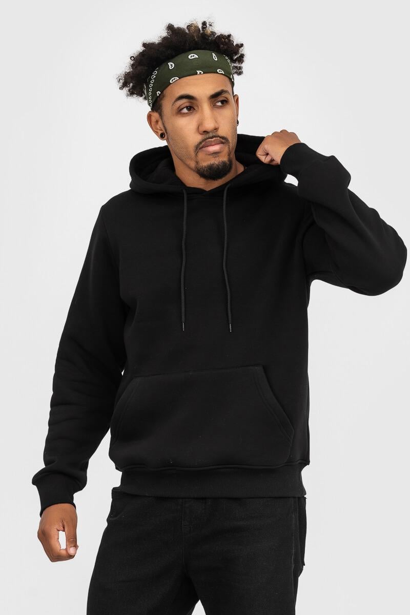 Худі утеплений Ray BASIC U0401-Black UNISEX L Чорний