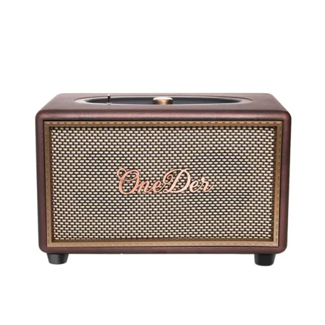 Колонка портативная OneDer D6 BT/TF/USB/AUX 40 Вт Коричневый