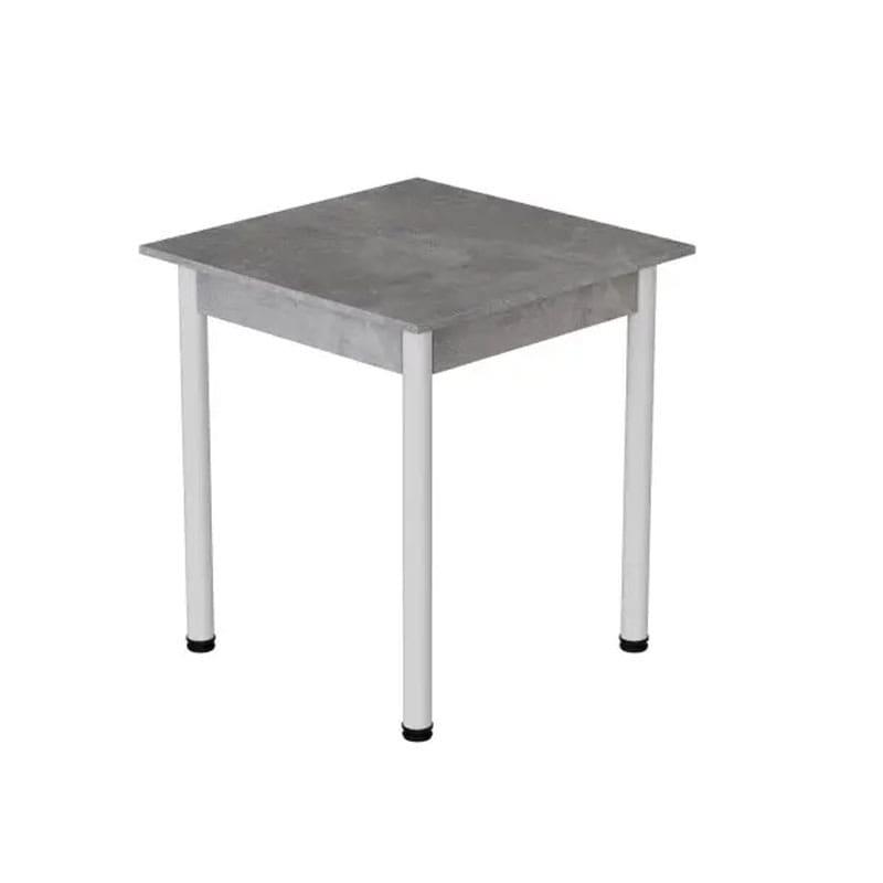 Стол кухонный Ferrum-decor Агата ДСП 16 мм 75x90x90 см Белый/Бетон (FRD-105561)