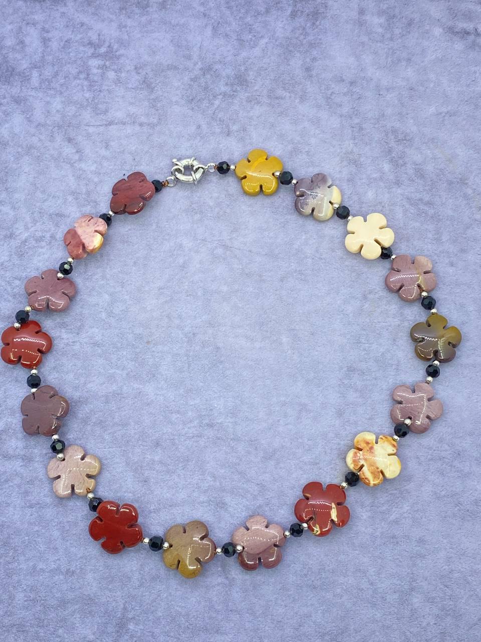 Бусы мукаит 50 см Коричневый (883)