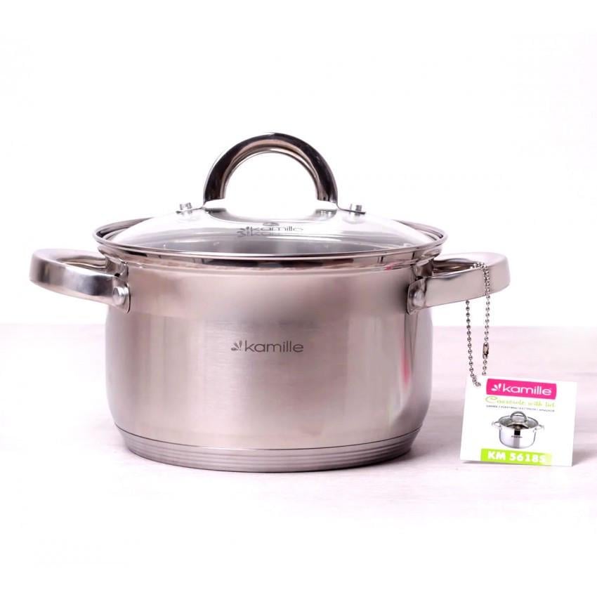 Кастрюля с крышкой Kamille KM-5618S из нержавеющей стали 3 л (1086929983)