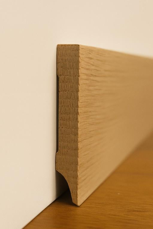 Плінтус дерев'яний із дуба Елеганс під фарбування 58х12 мм (29954666) - фото 6 Плінтус дерев'яний із дуба Елеганс під фарбування 58х12 мм (29954666) - фото 6