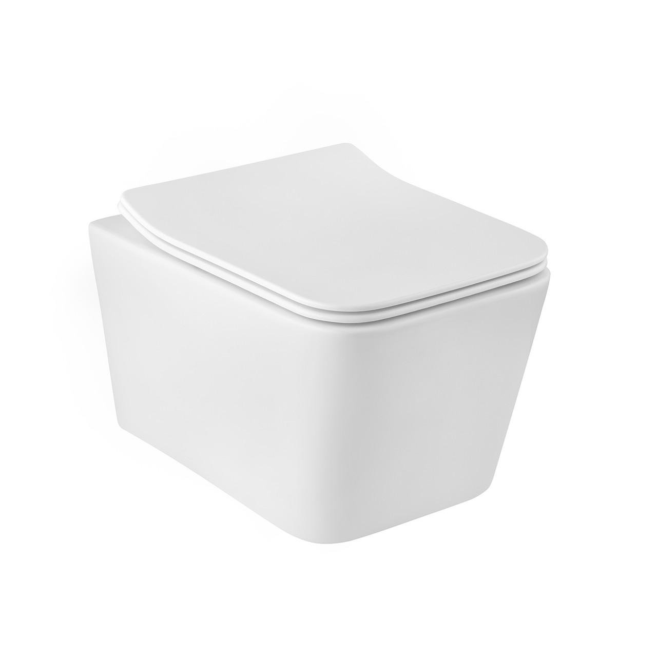 Унітаз підвісний безобідковий Kroner Eifel WHI523629 RIMLESS з сидінням KE523629WHIR (2614524788)