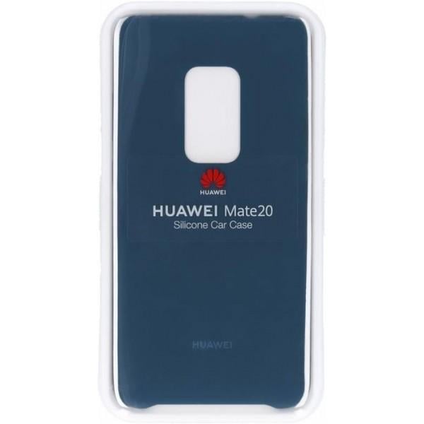 Чехол защитный противоударный Huawei Mate 20 Silicone Car Case Силикон Синий