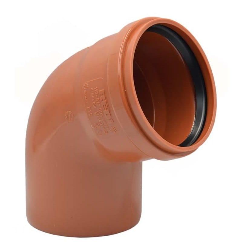 Коліно зовнішньої каналізації REDI 200 мм 67° (013205E)