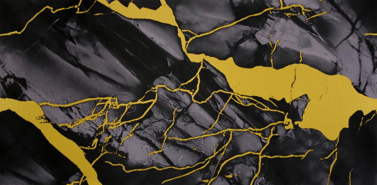 Панель самоклеящаяся глянцевая РЭТ под цвет структуры 600х300х2,5 мм Желто-зеленый (VN3-118) - фото 1