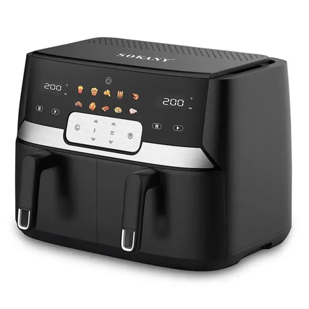 Аэрофритюрница двухкамерная Sokany SK-ZG-8047 5+5 л 3400 Вт (28195221)