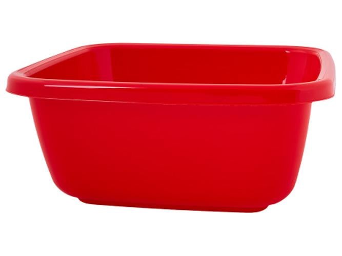 Таз квадратный 9,0 л 34х34х14 см Красный (MAN-22328)