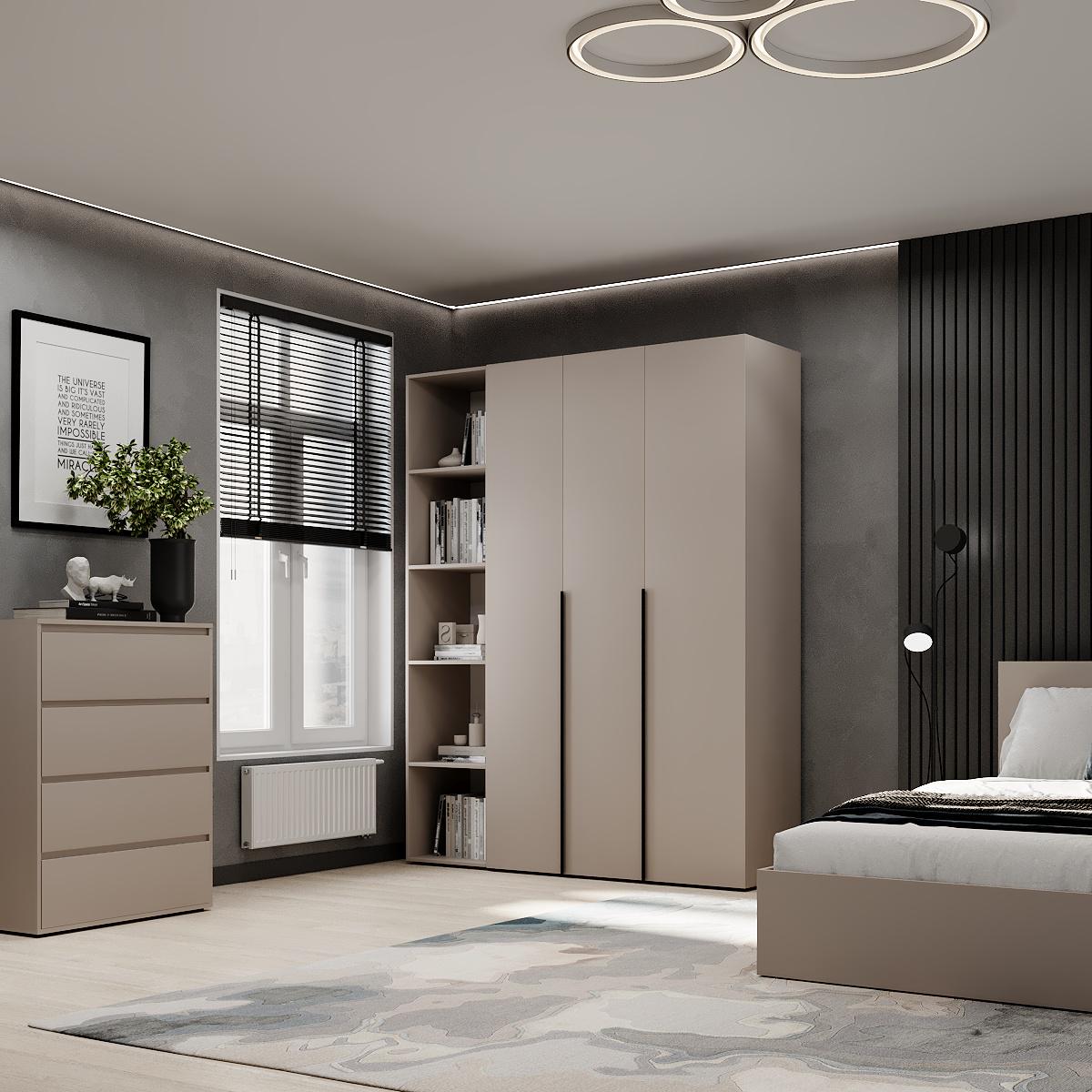 Шкаф распашной комбинированный ART IN HEAD №16 Light 1600x500x2200 мм Кашемир (GALTK01614000000) - фото 3 Шкаф распашной комбинированный ART IN HEAD №16 Light 1600x500x2200 мм Кашемир (GALTK01614000000) - фото 3