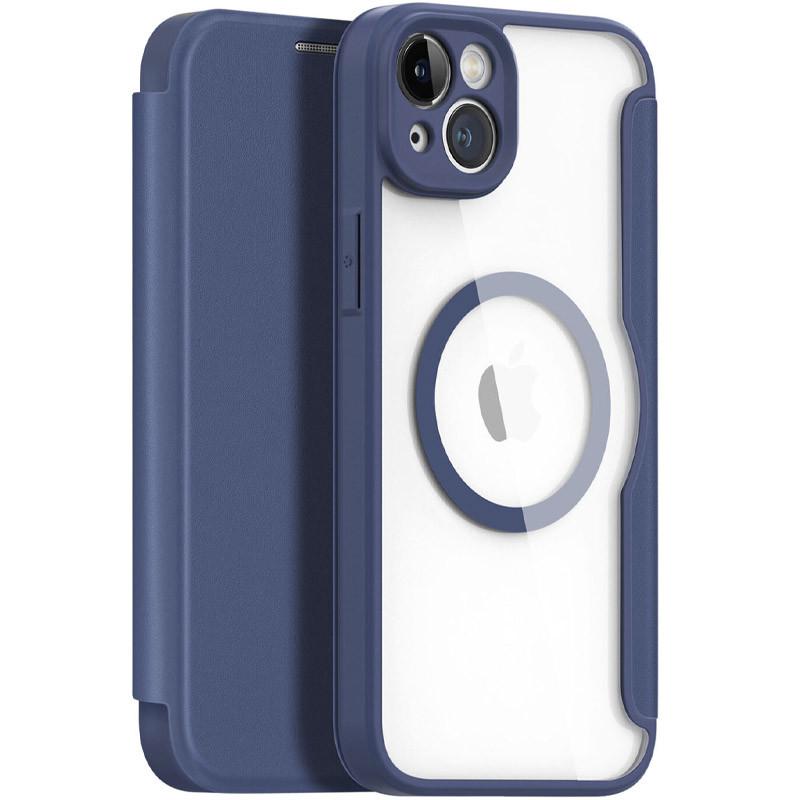 Противоударный чехол-книжка Dux Ducis Skin X Pro with MagSafe для Apple iPhone 14 / 13 (6.1") Blue