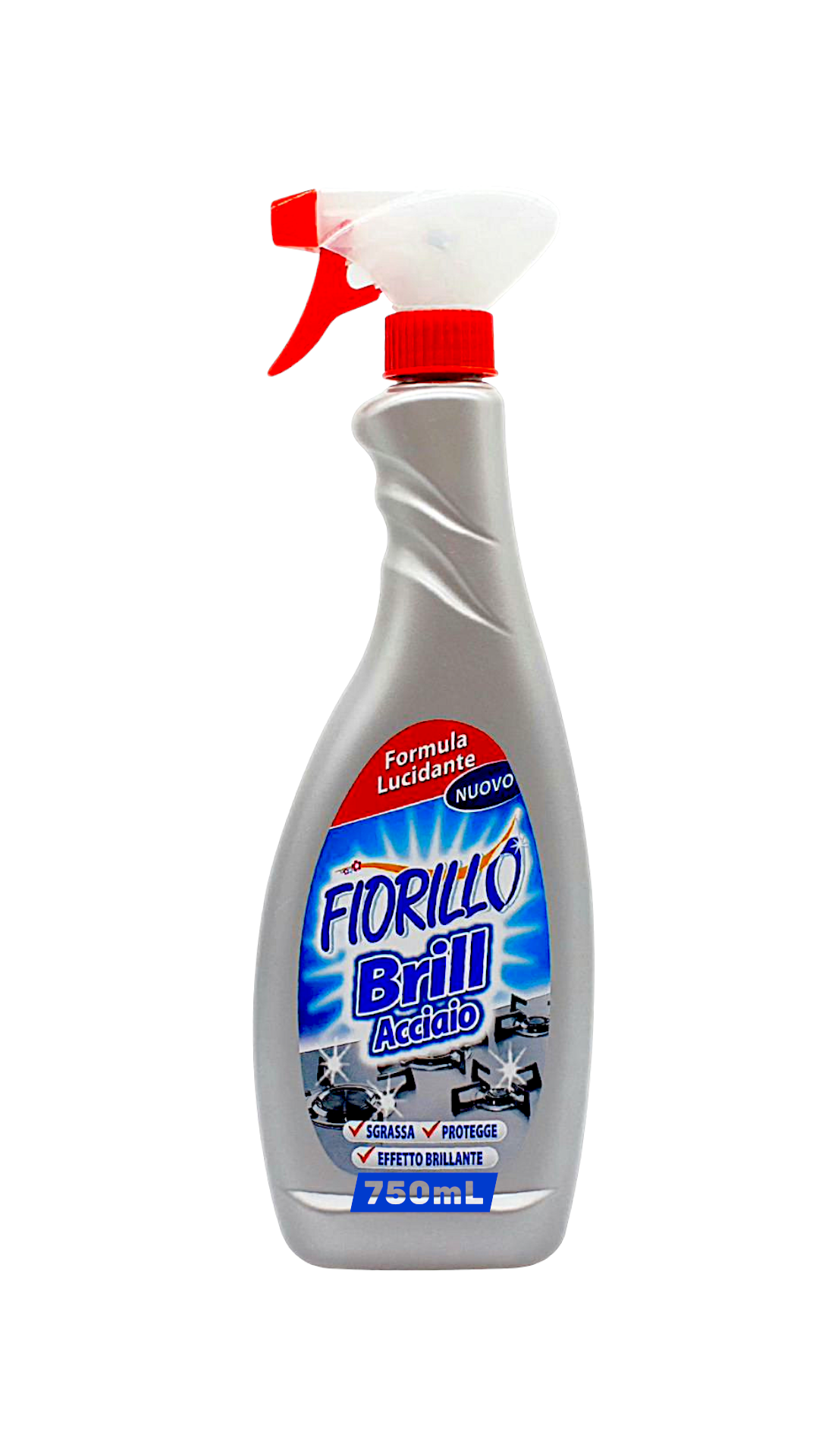 Чистящее средство металлических и из нержавеющей стали поверхностей Fiorillo Brill Acciaio 750 мл (003422)