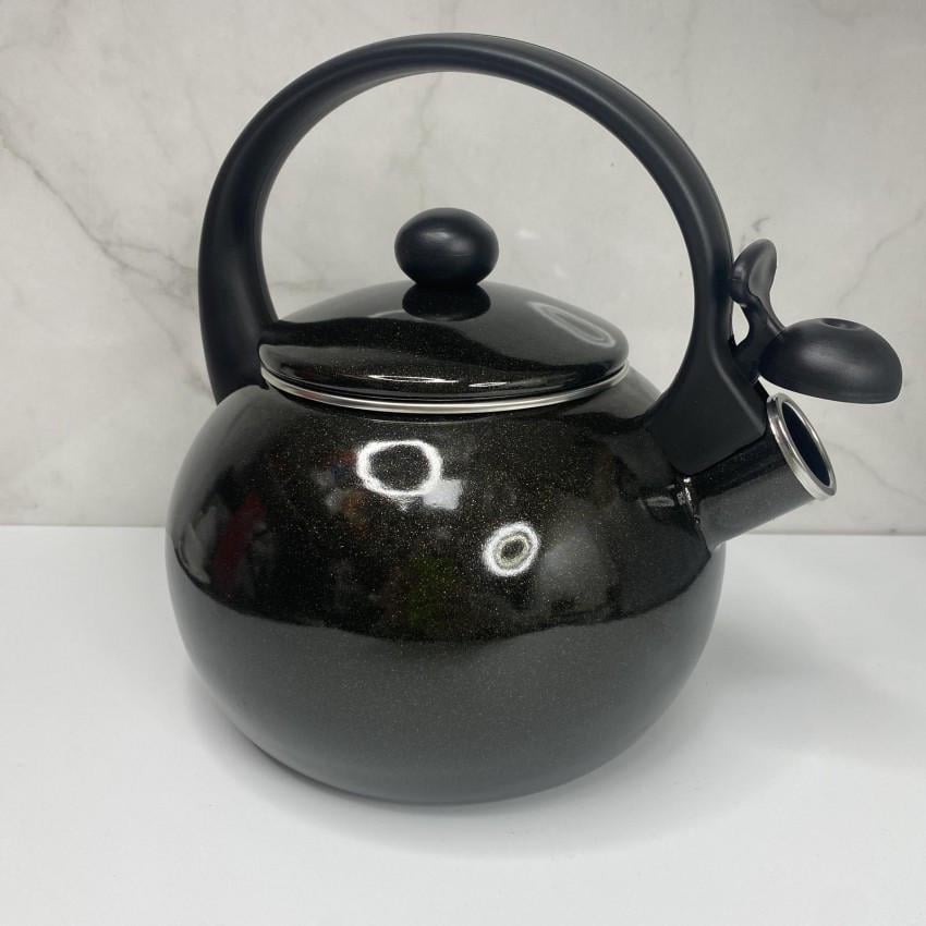 Чайник Kamille KM-1038A эмалированный со свистком 2,2 л Черный (2004668455) - фото 2 Чайник Kamille KM-1038A эмалированный со свистком 2,2 л Черный (2004668455) - фото 2