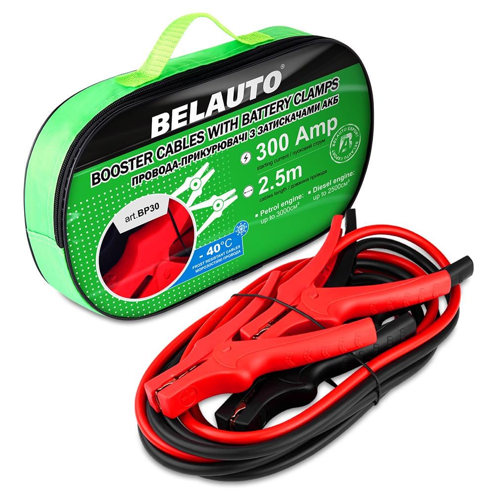 Провода-прикурювачі Белавто 300A, 2,5м BP30