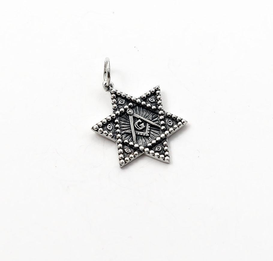 Кулон Maxi Silver 8937 Знак Масонов (88937)