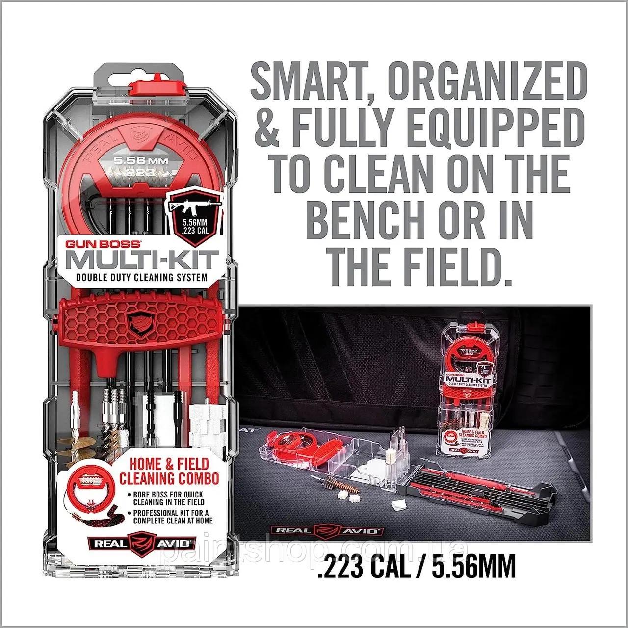 Набір для чищення Real Avid Gun Boss Multi-Kit-22CAL - фото 8