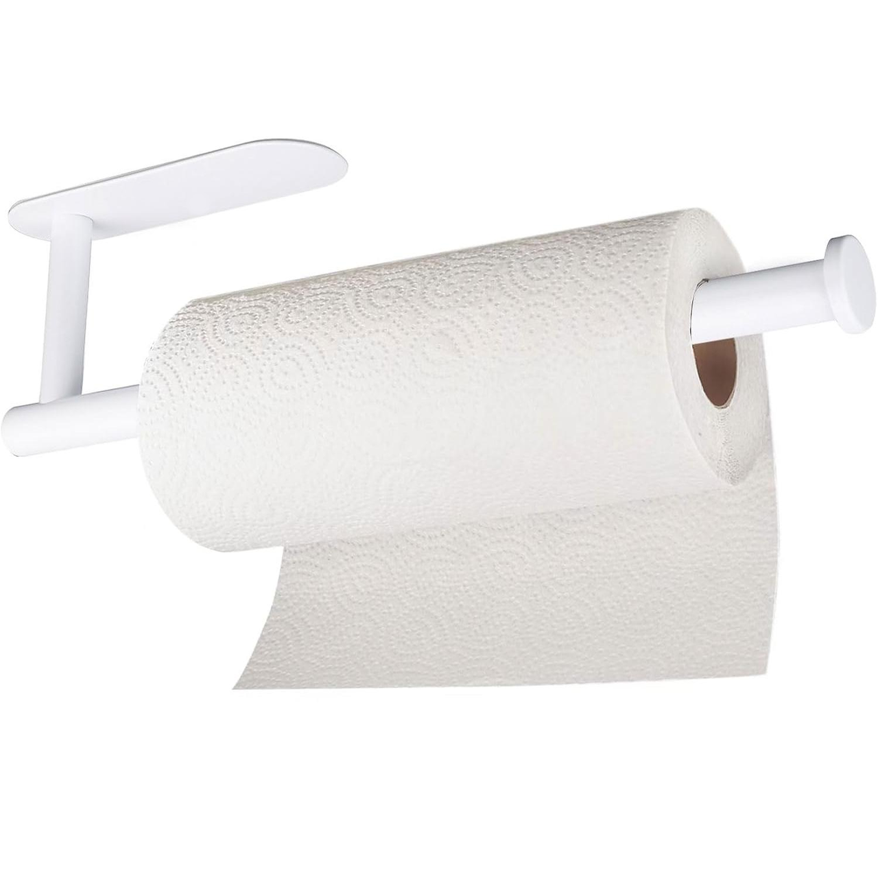 Держатель для бумажных полотенец настенный пластиковый Белый - фото 2