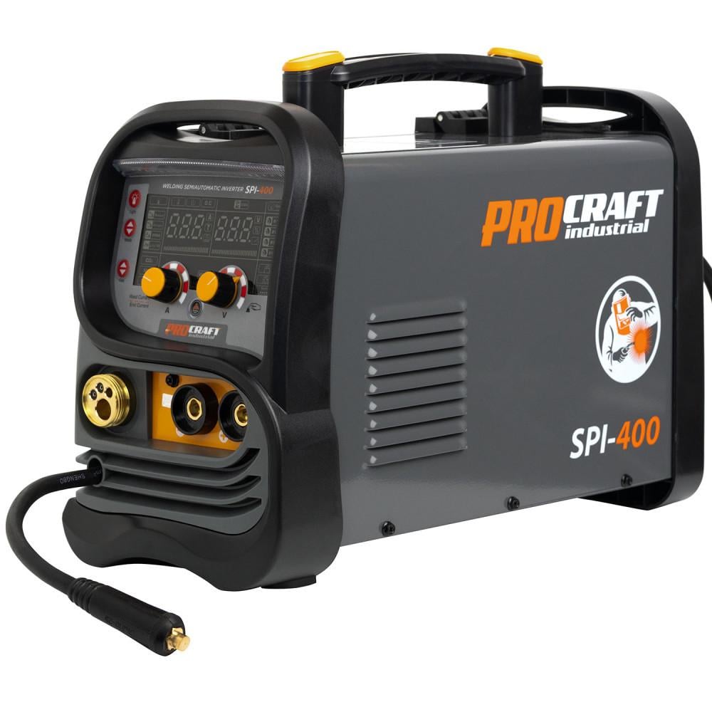 Полуавтомат сварочный инверторный Procraft Industrial SPI400 2026 MIG/MAG/MMA/TIG 200А синергия катушка 200 мм