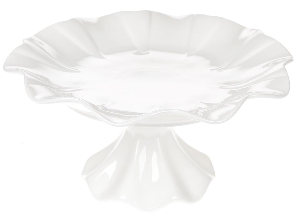 Фруктовница Гофре 25,5 см Белый (BDI-988-213)