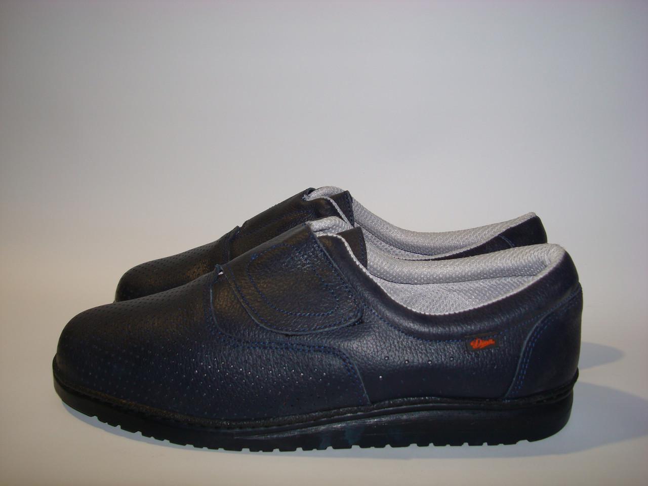 Мокасины кожаные мужские Dian р. 46 30 см Синий (2343312484) - фото 2 Мокасины кожаные мужские Dian р. 46 30 см Синий (2343312484) - фото 2