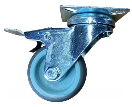Колесо поворотное на площадке с тормозом 50 мм (1851285915)