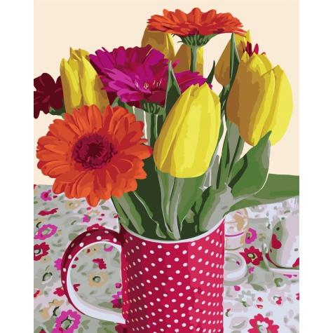 Набор для росписи по номерам Идейка Букеты Дыхание весны 40х50 см (КНО2071-mt)