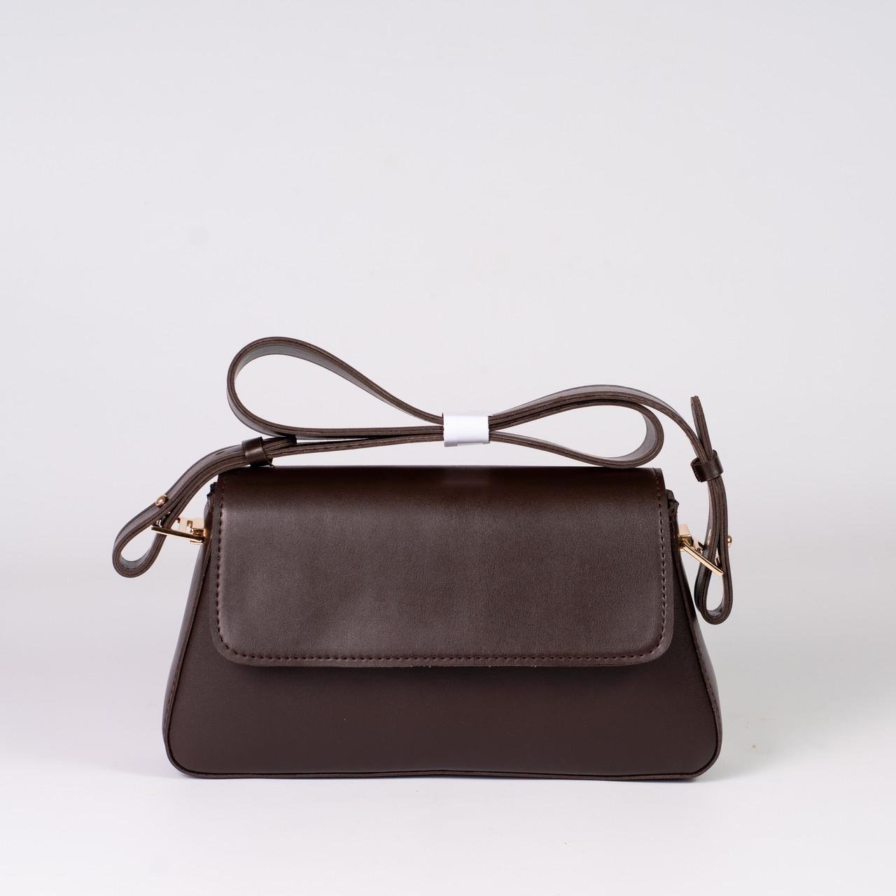 Сумка женская багет XENIA № 26-24 Коричневый - фото 1