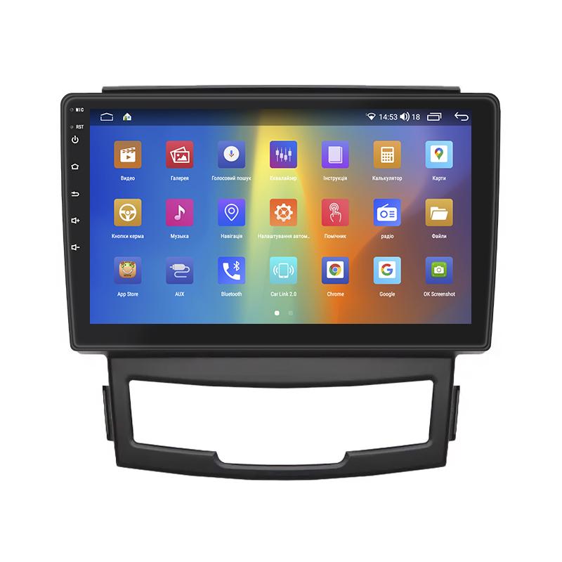 Штатная магнитола Lesko для SsangYong Korando III 2010-2013 экран 9" 4/64Gb CarPlay 4G Wi-Fi GPS Prime