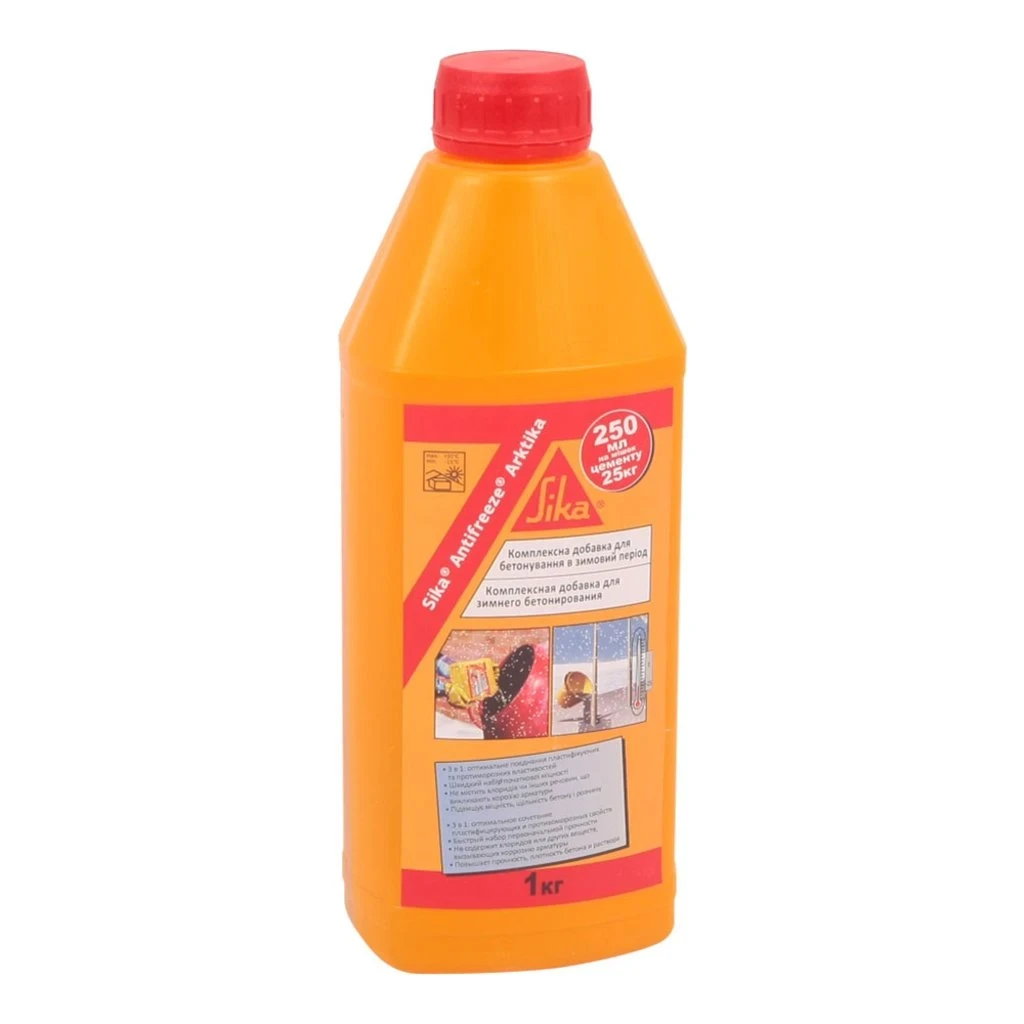 Комплексная добавка пластификатор для зимнего бетонирования Sika Antifreeze Arktika 1 кг