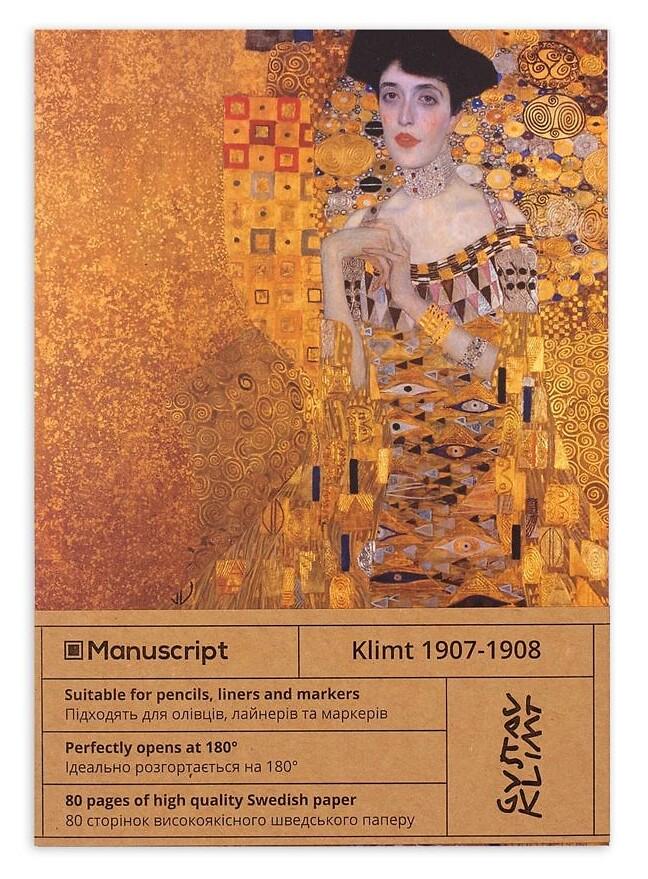 Скетчбук Manuscript Klimt 1907-1908 A5 Чисті 80 сторінок з відкритою палітуркою (M- Klimt)