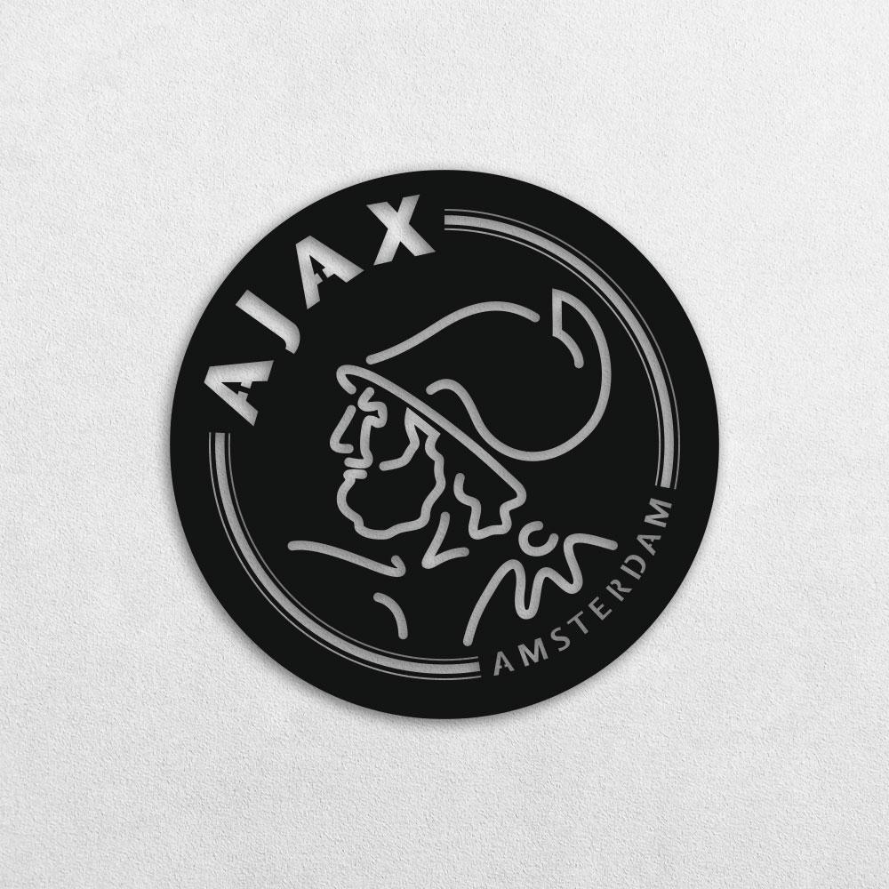 Настенное панно из дерева TWD FC AJAX 40х40 см Черный (ww-WALL51019)