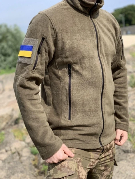 Светр-кофта Bikatex на флісі для ВСУ S-XXXL Олива (2479518751)