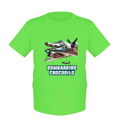 Футболка детская BOMBARDIRO CROCODILO 152 см Салатовый (19409168-45-211504-L)