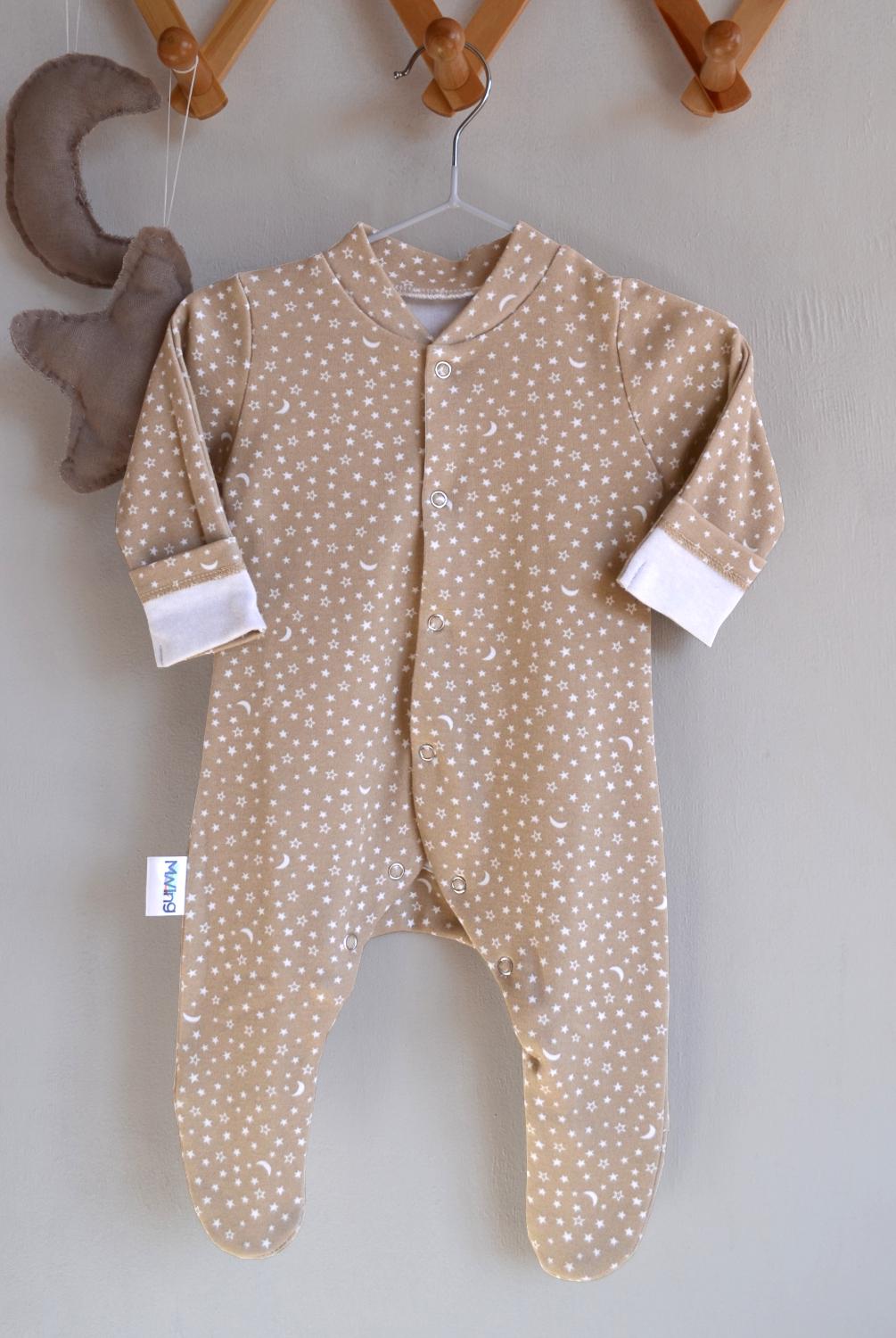 Комбинезон детский с шапочкой Mwing 56 см Сладкий сон