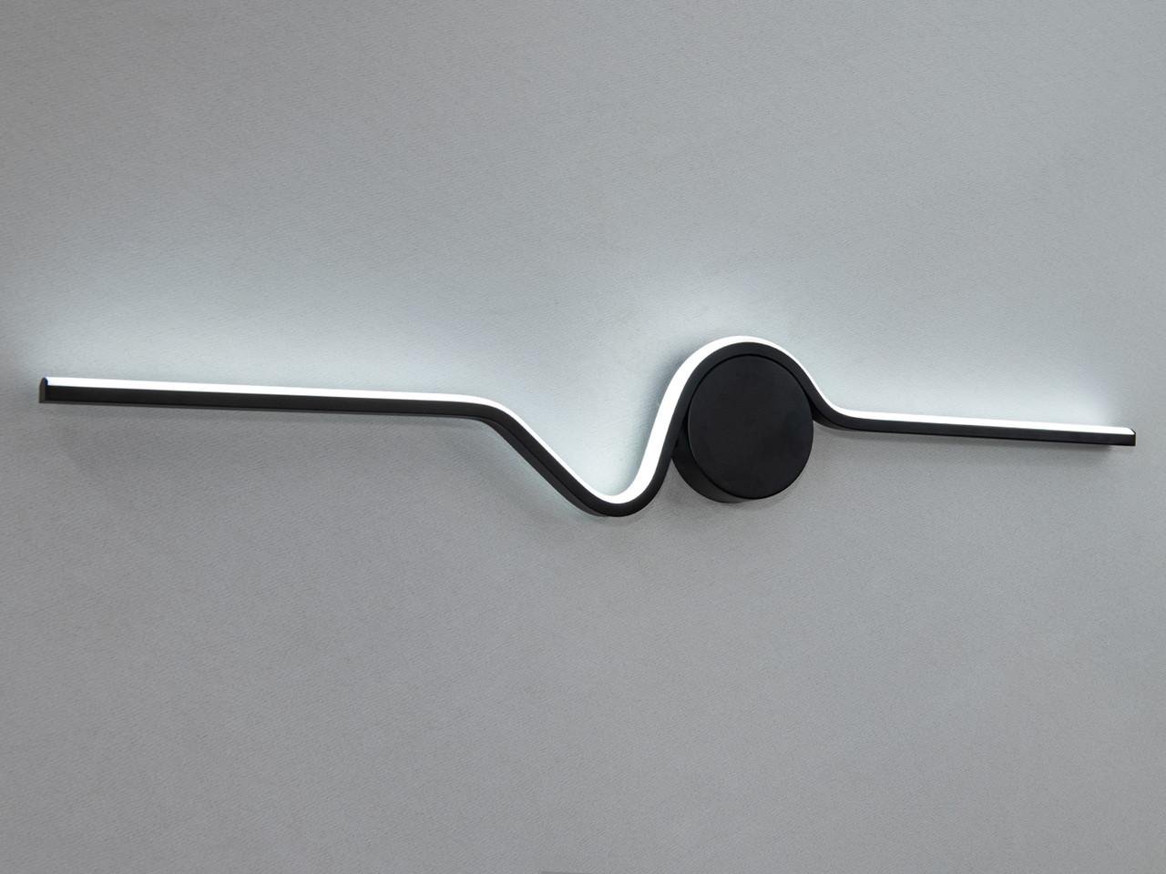 Світильник горизонтальний світлодіодний для зали 22W Чорний (9093-800BK-LS) - фото 3