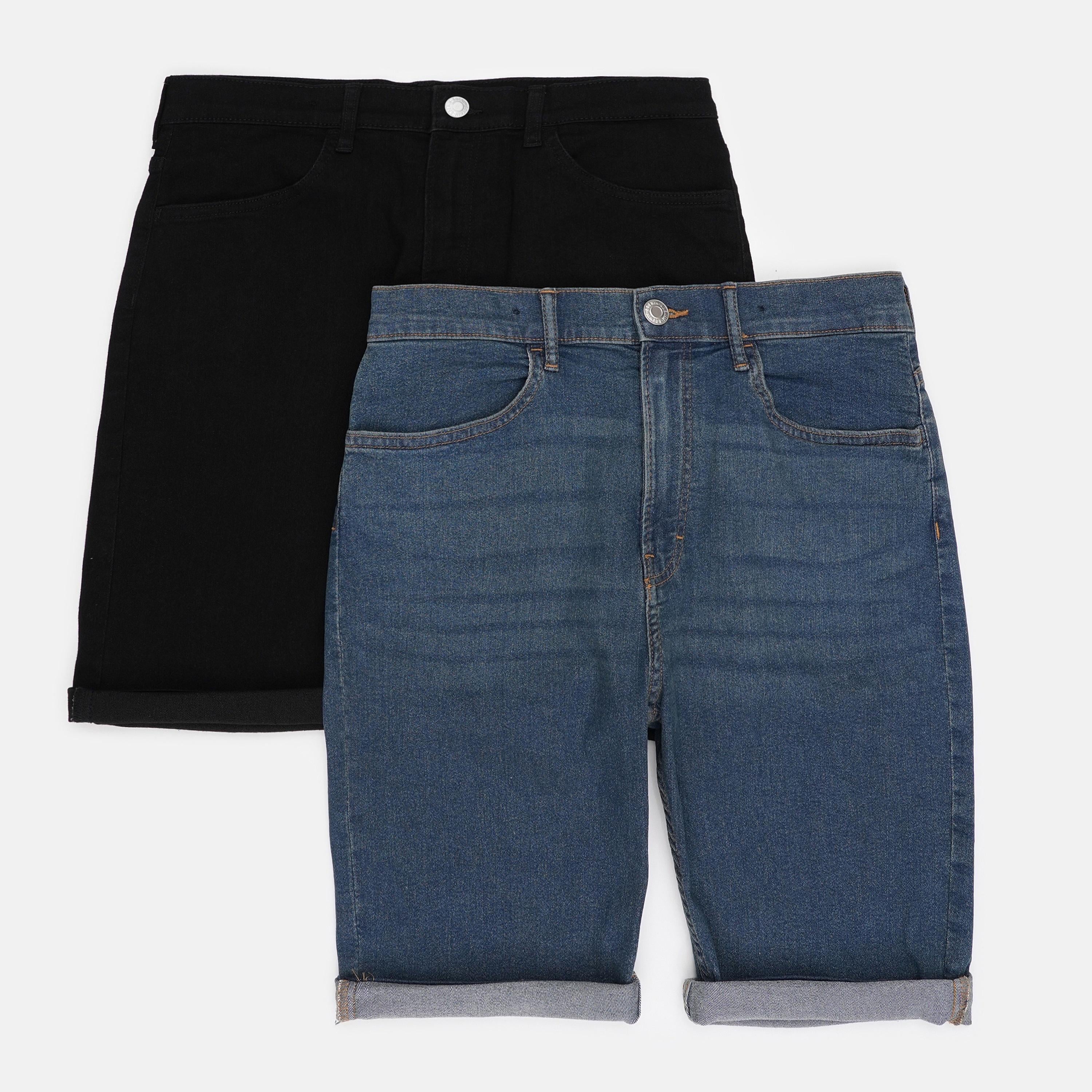Шорти H&M 2 шт. 170 см Темно Синій/Чорний (A2309857516)