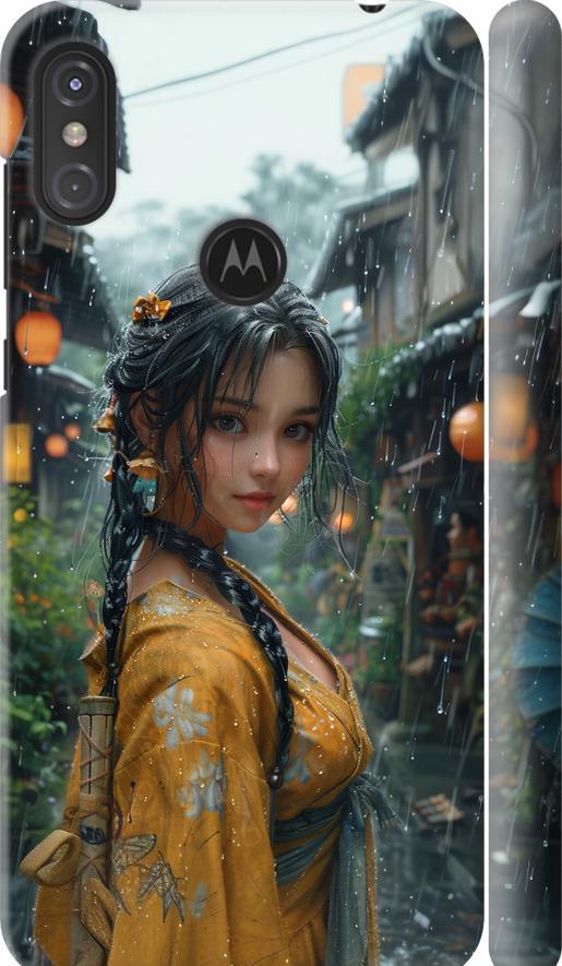 Чехол на Motorola One Power Anime-girl (6133m-1588-42517)