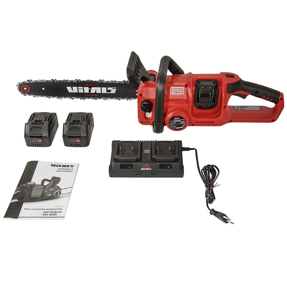 Электропила аккумуляторная Vitals AKZ 3640s Kit (223813) - фото 7 Электропила аккумуляторная Vitals AKZ 3640s Kit (223813) - фото 7