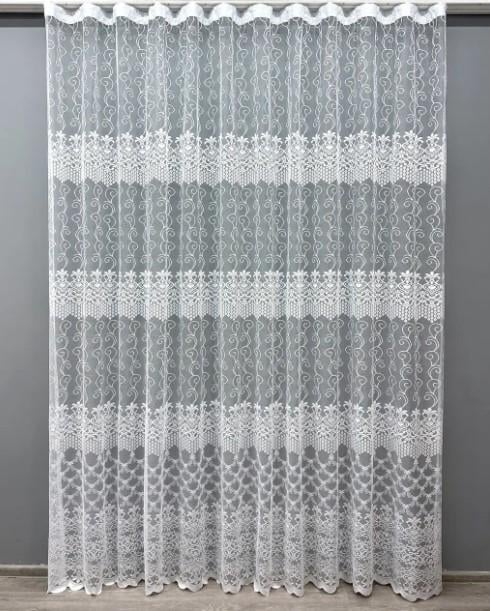 Тюль жаккард 2,8 м Белый (1610т)