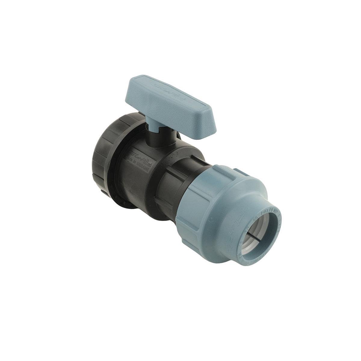 Кран кульовий SantehPlast ПНД ВВ 50 мм 1-1/2" (25461) - фото 3 Кран кульовий SantehPlast ПНД ВВ 50 мм 1-1/2" (25461) - фото 3