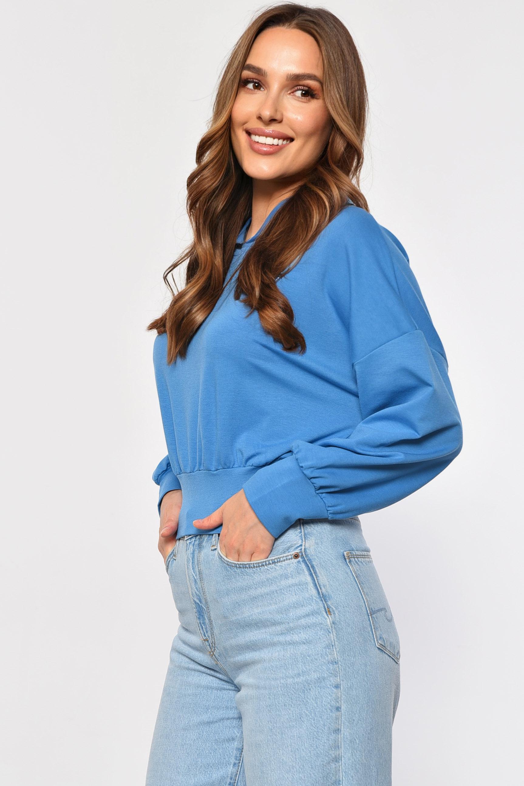 Худі жіночий L Блакитний (186094) - фото 2 Худі жіночий L Блакитний (186094) - фото 2