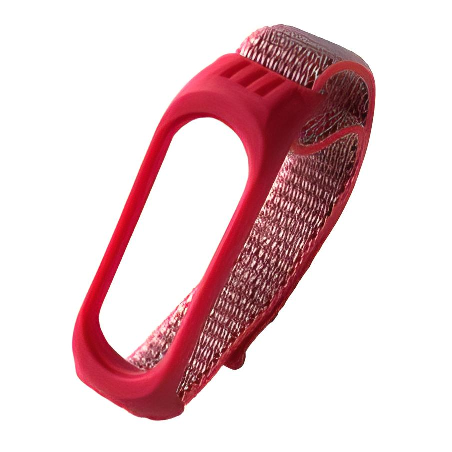 Ремінець для фітнес браслета Xiaomi Mi Band 3 4 Nylon Silicone Pink Ремінець для фітнес браслета Xiaomi Mi Band 3 4 Nylon Silicone Pink
